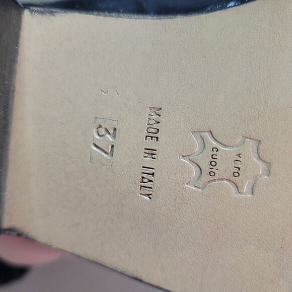 Italian Luc Matisse Patent Leather Croc Square Toe Lace Up Oxfords - Picture 8 of 13